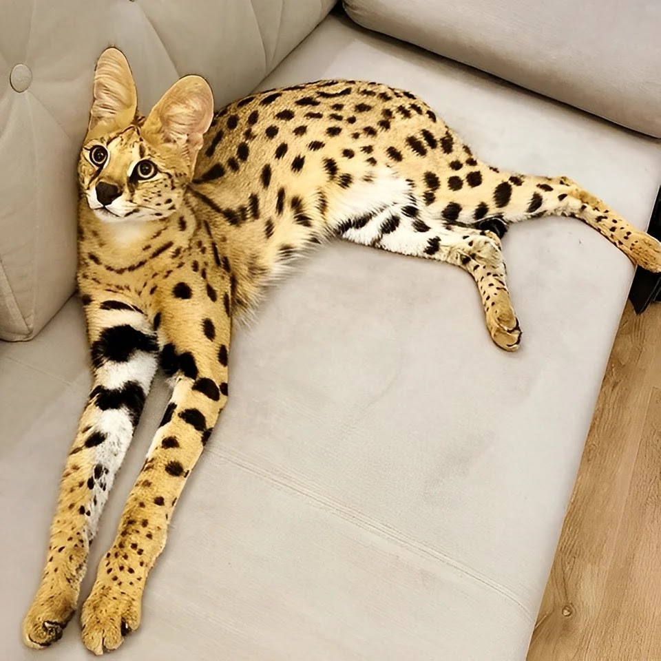 a Gorgeous serval cat