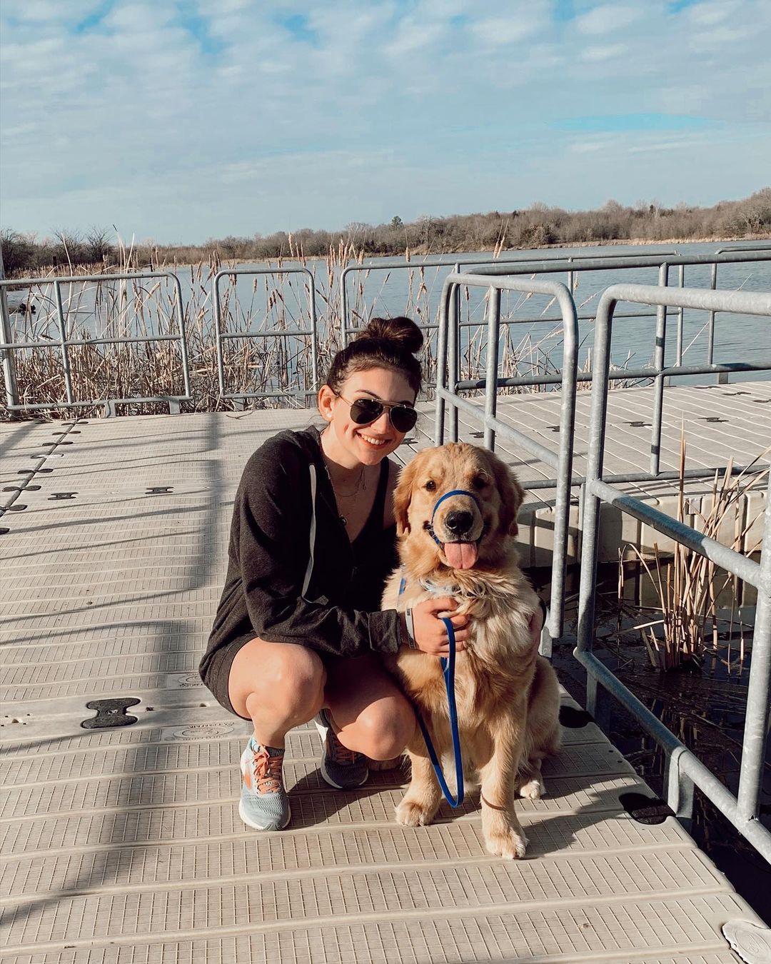 Alison Appleby and Her Adorable Golden Retriever Service Dog