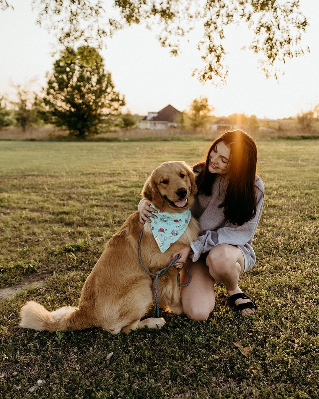 Alison Appleby and Her Adorable Golden Retriever Service Dog