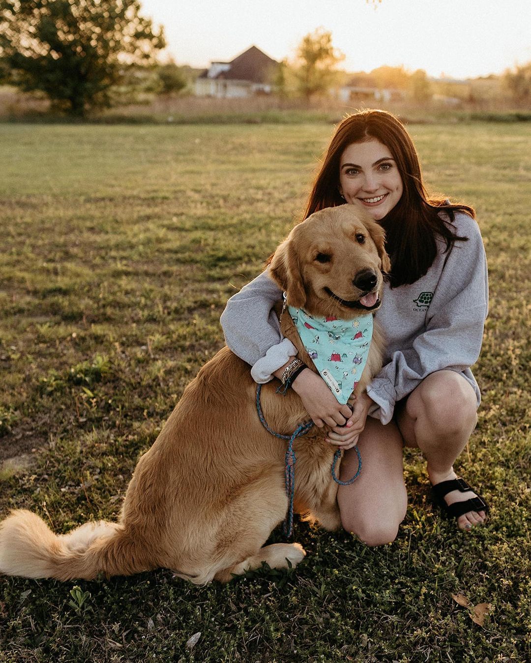 Alison Appleby and Her Adorable Golden Retriever Service Dog