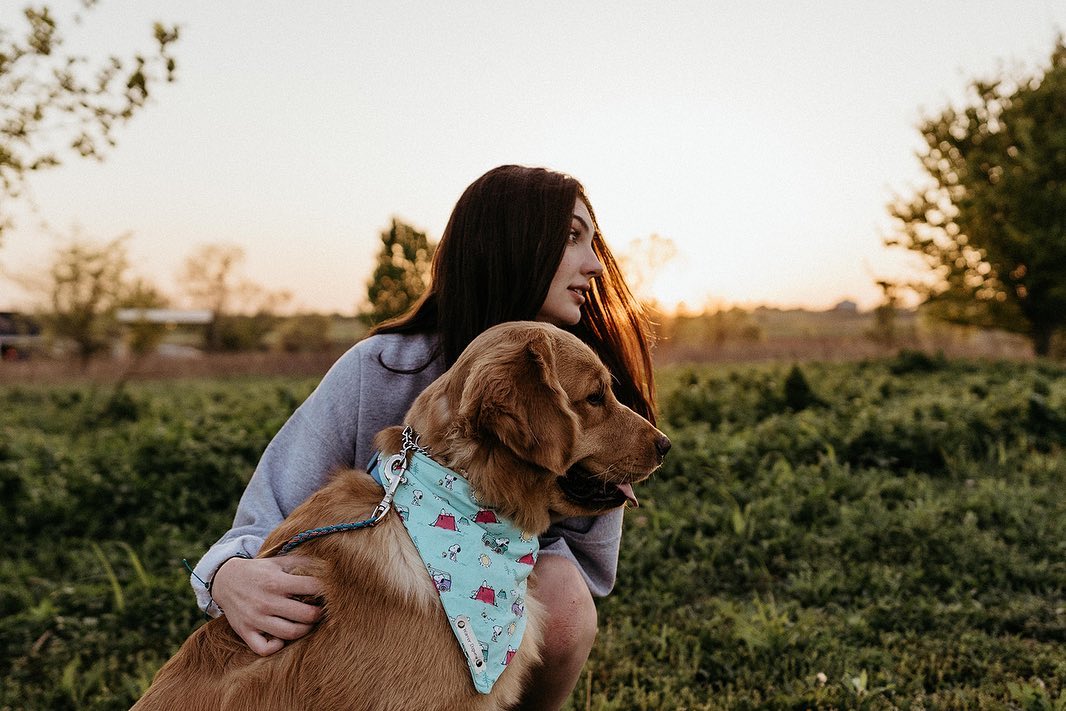 Alison Appleby and Her Adorable Golden Retriever Service Dog