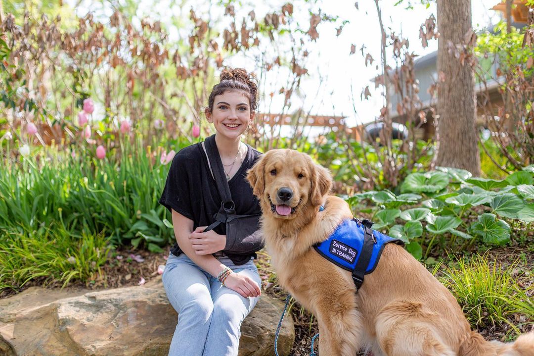 Alison Appleby and Her Adorable Golden Retriever Service Dog