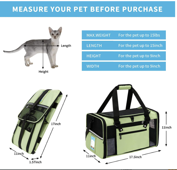 Pnimaund Pet Carrier for United Airlines