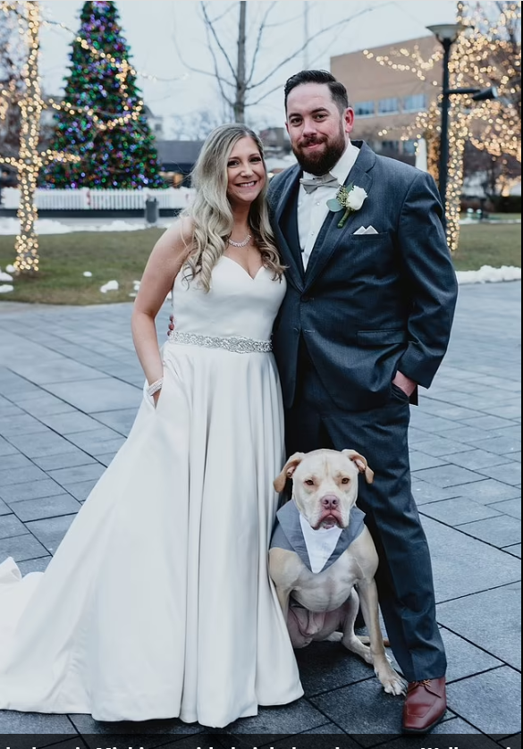 Dog appears as Best Man at his owners' wedding